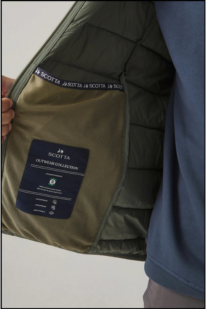 CHAQUETA HOOD ACOLCHADO KHAKI SCOTTA