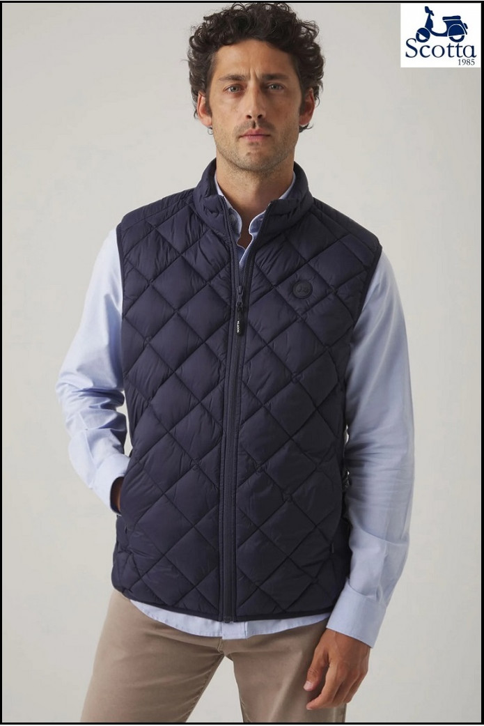 CHALECO ROMBO ACOLCHADO MARINO SCOTTA