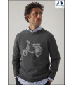 JERSEY MOTO LOGO GRIS OSCURO SCOTTA