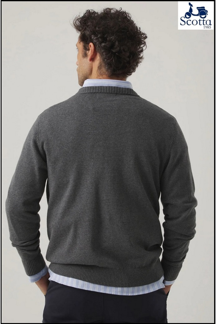 JERSEY MOTO LOGO GRIS OSCURO SCOTTA