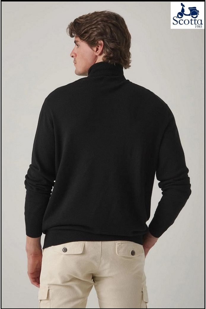 JERSEY TURTLE NECK NEGRO SCOTTA