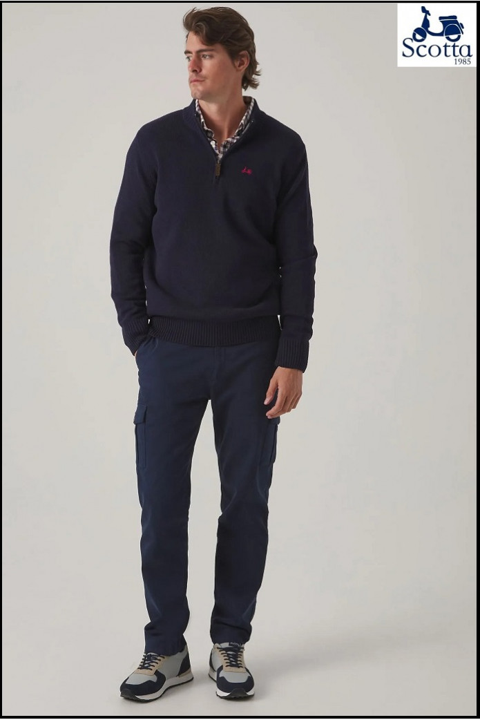 JERSEY ZIP MARINO SCOTTA