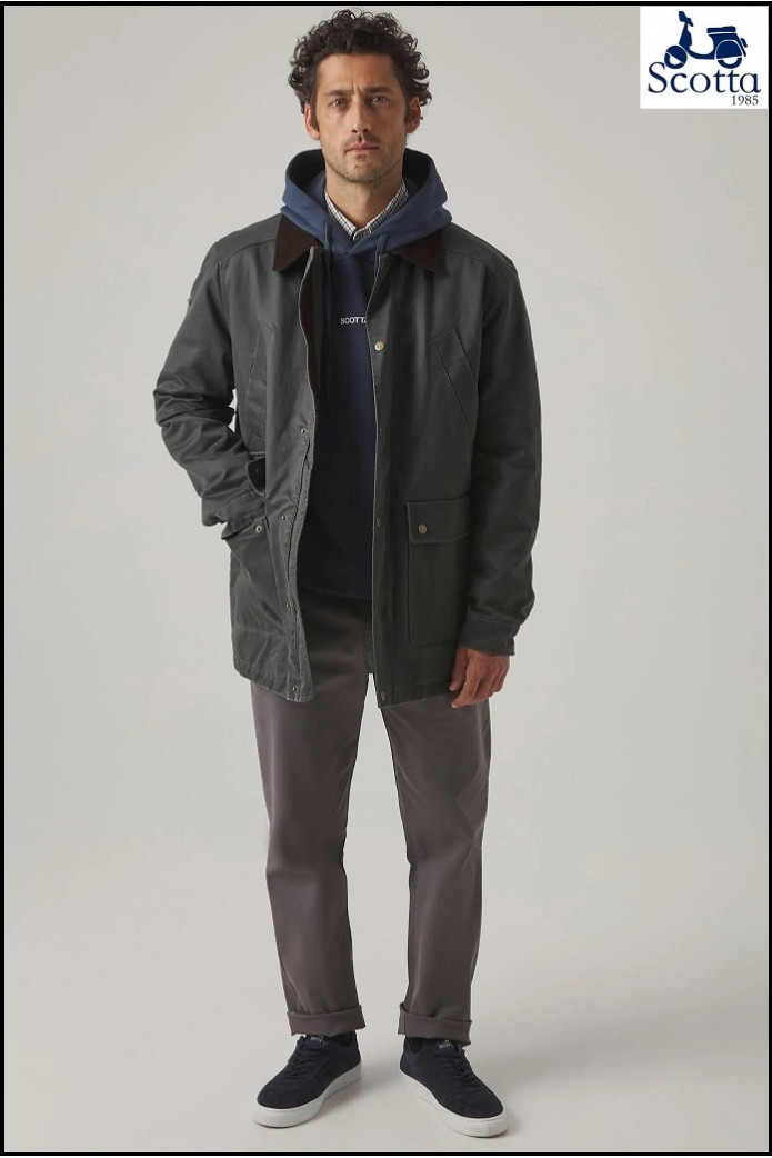 PARKA BRITISH VERDE OSCURO SCOTTA