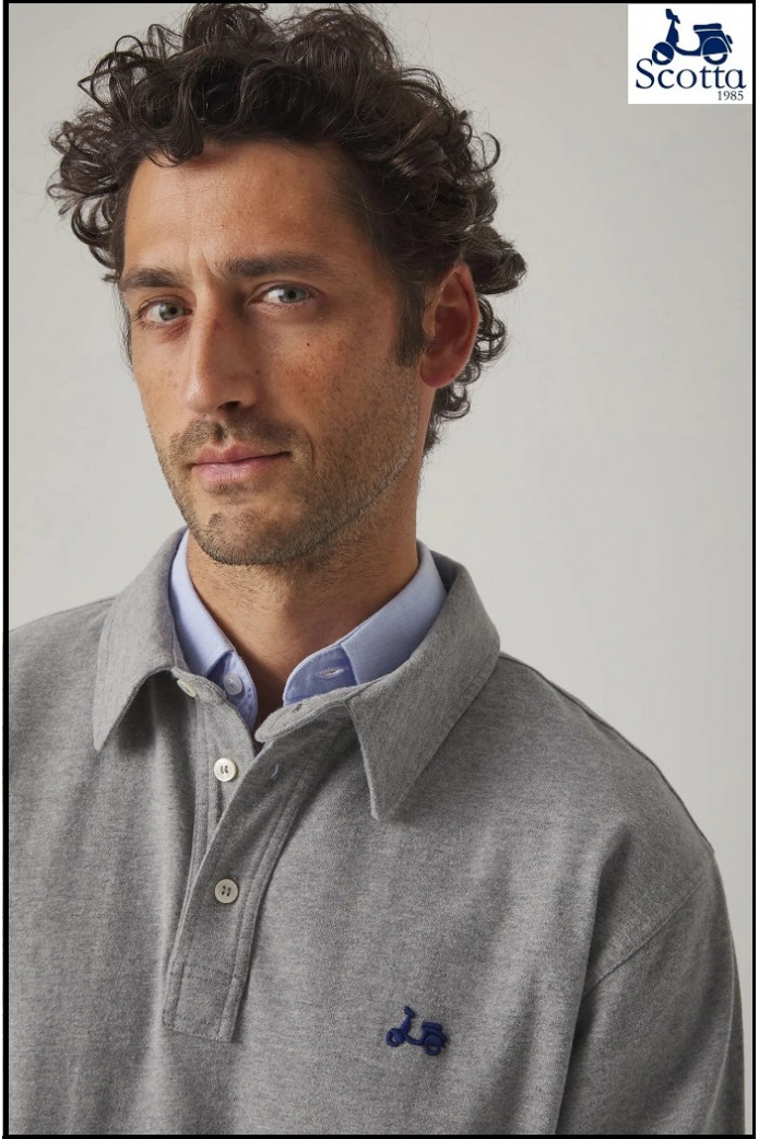 POLO RUGBY FLAG GRIS SCOTTA