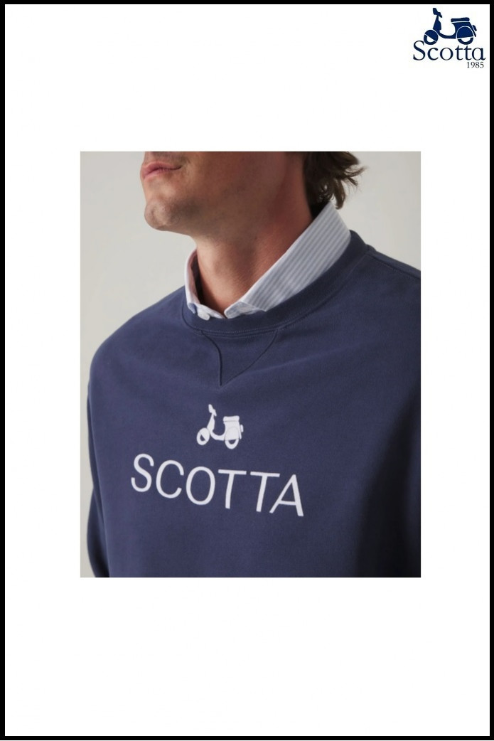 SUDADERA LOGO AZUL SCOTTA