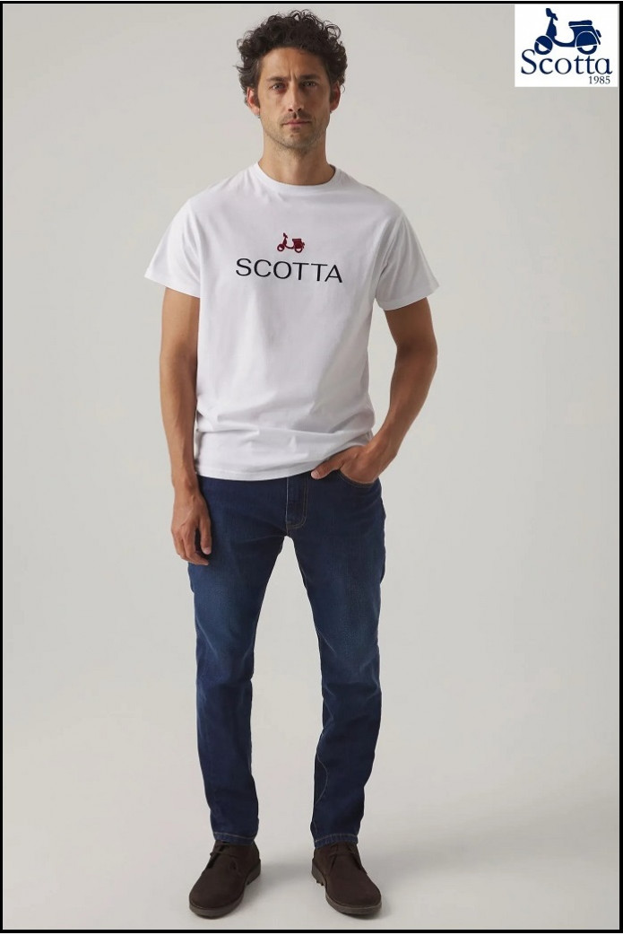 CAMISETA LOGO BLANCO SCOTTA