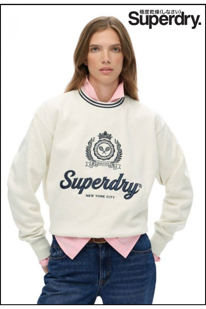 SUDADERA COUNTRY CLUB BLANCO ROTO SUPERDRY