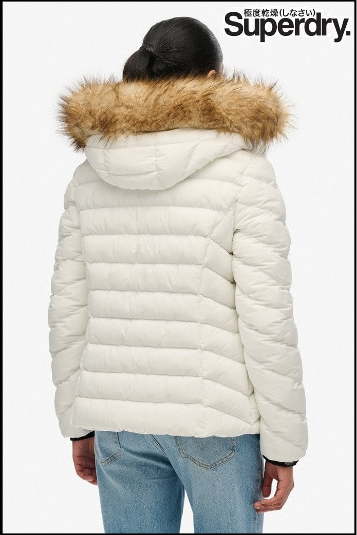 CHAQUETA ACOLCHADA FUJI BLANCA SUPERDRY