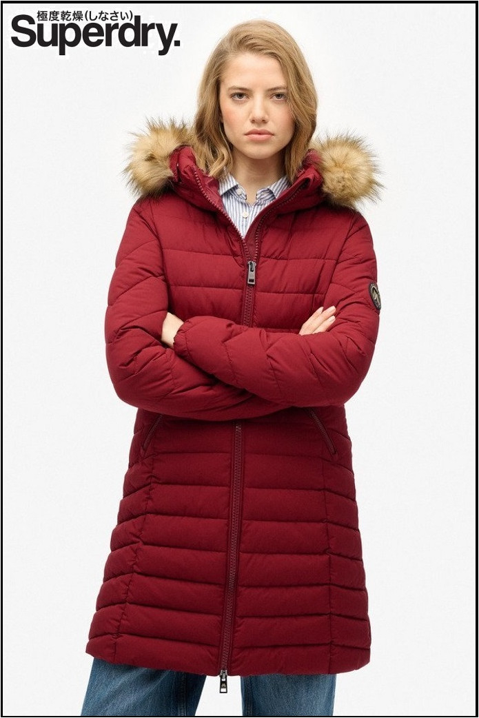 CHAQUETA FUJI ROJO VINO SUPERDRY