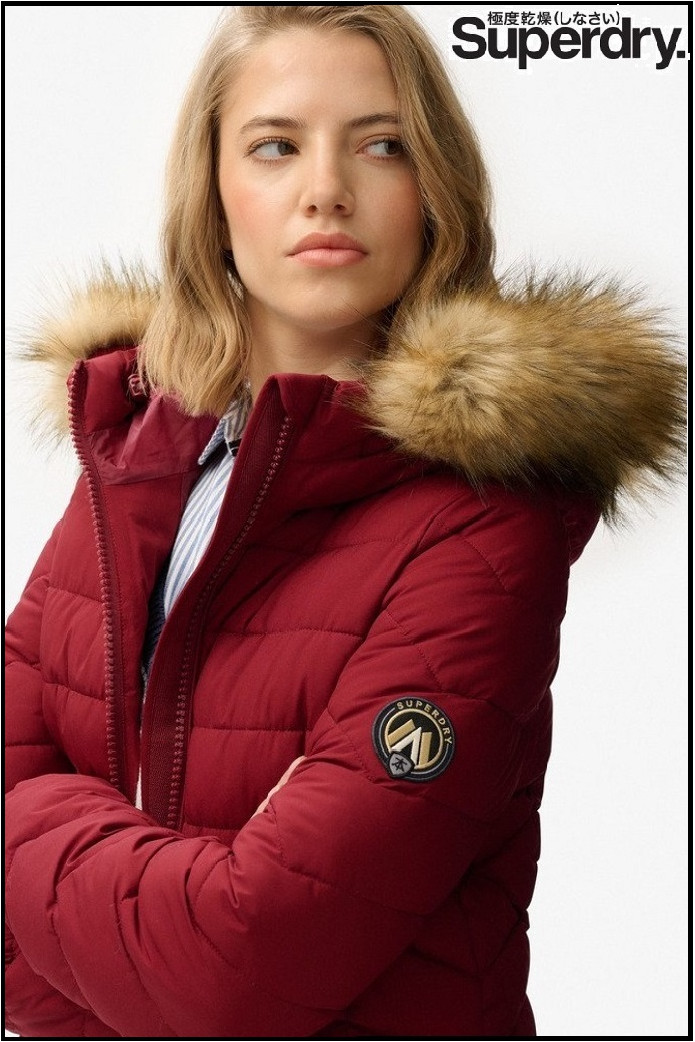 CHAQUETA FUJI ROJO VINO SUPERDRY