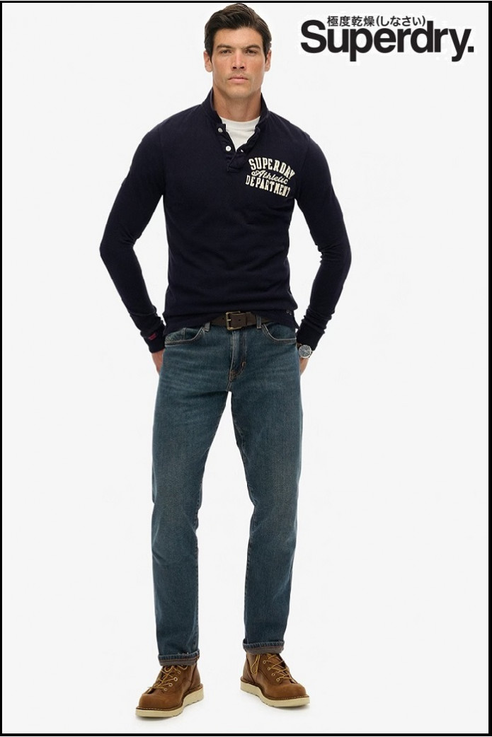 POLO VINTAGE ATHLETIC AZUL SUPERDRY