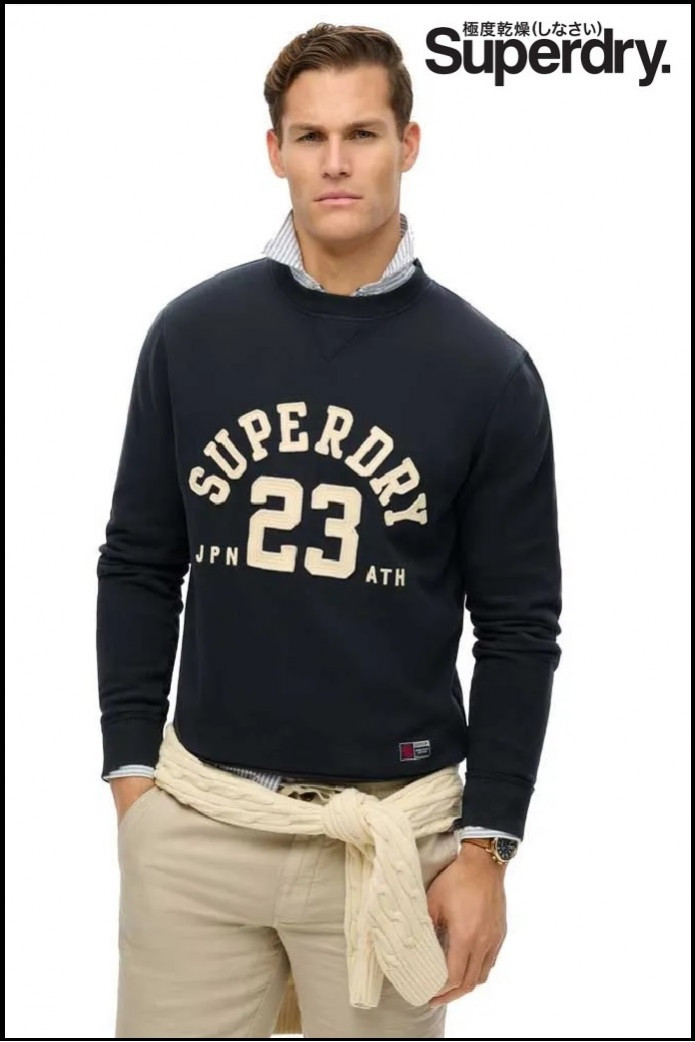 SUDADERA VINTAGE ATHLETIC AZUL SUPERDRY