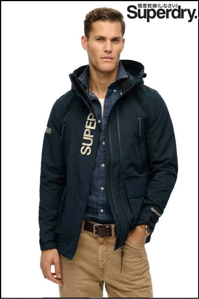 CORTAVIENTO ULTIMATE AZUL SUPERDRY