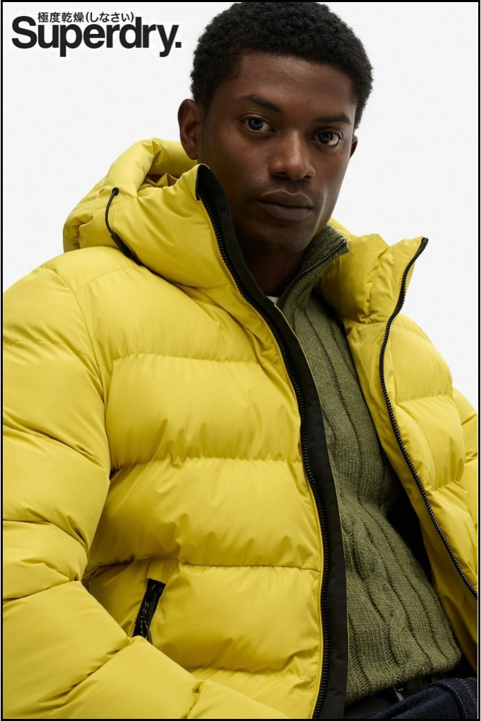 CHAQUETA ACOLCHADA DEPORTIVA CAPUCHA SUPERDRY