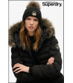 GORRO PUNTO TRENZADO NEGRO SUPERDRY