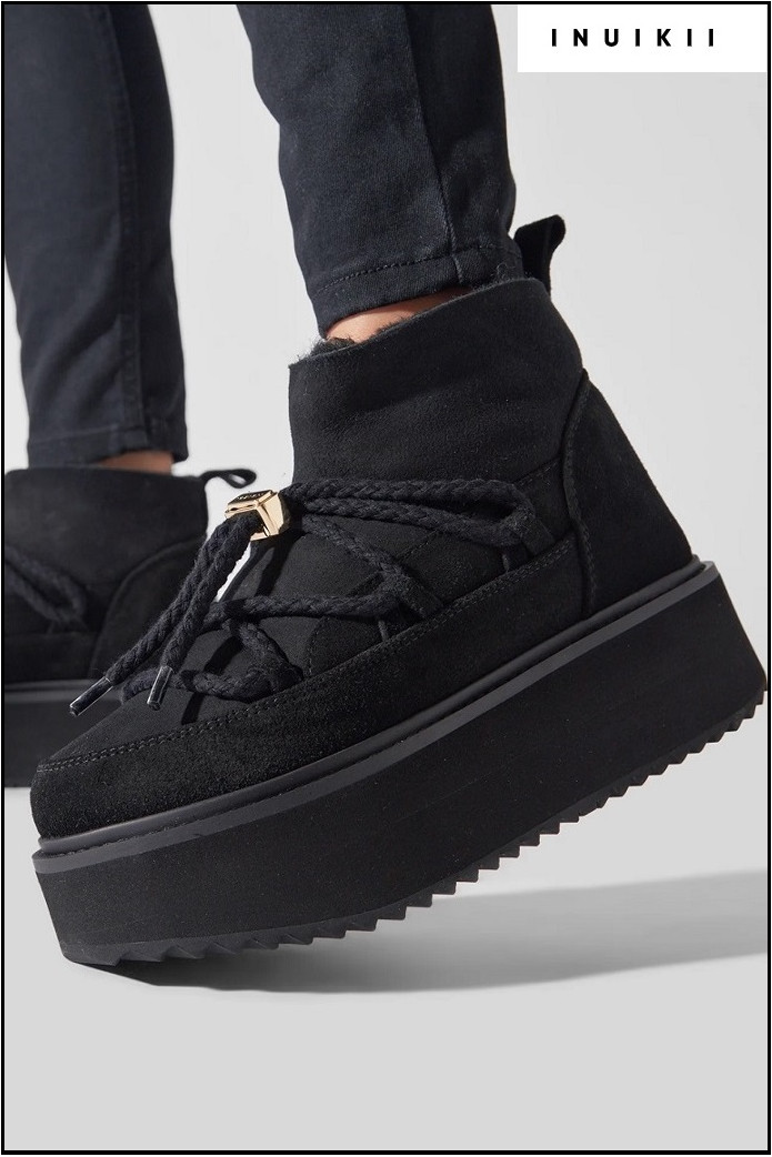 BOTAS PLATAFORMA BÁSICA NEGRA INUIKII