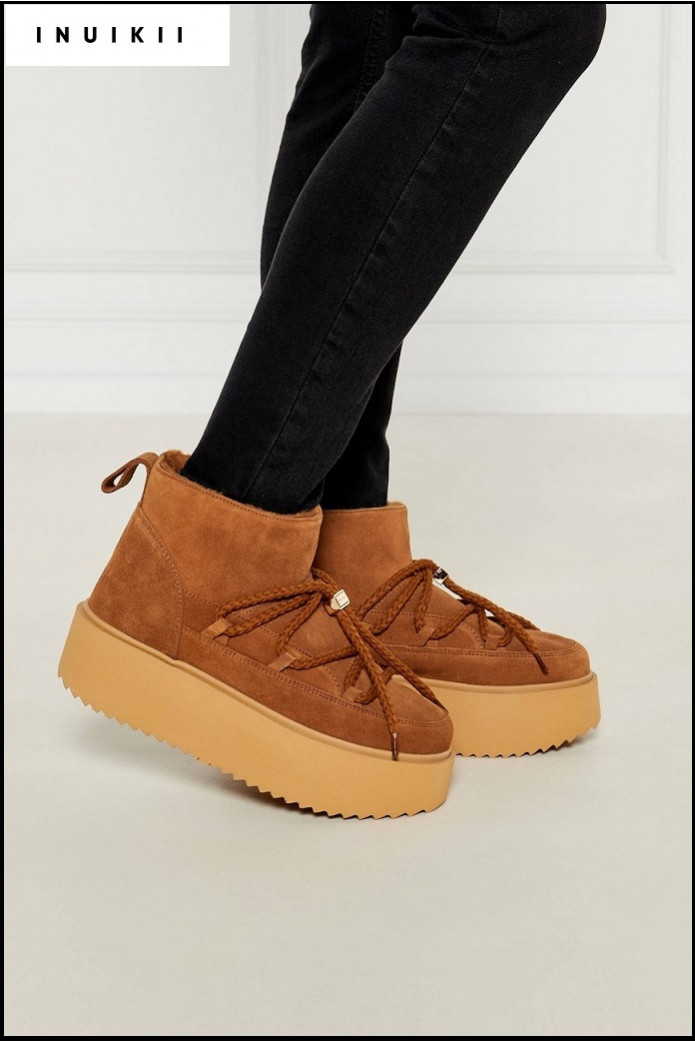 BOTAS PLATAFORMA BÁSICA MARRÓN INUIKII