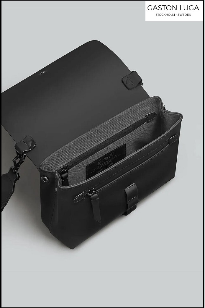 BOLSO BANDOLERA SPLÄS NEGRO GASTON LUGA