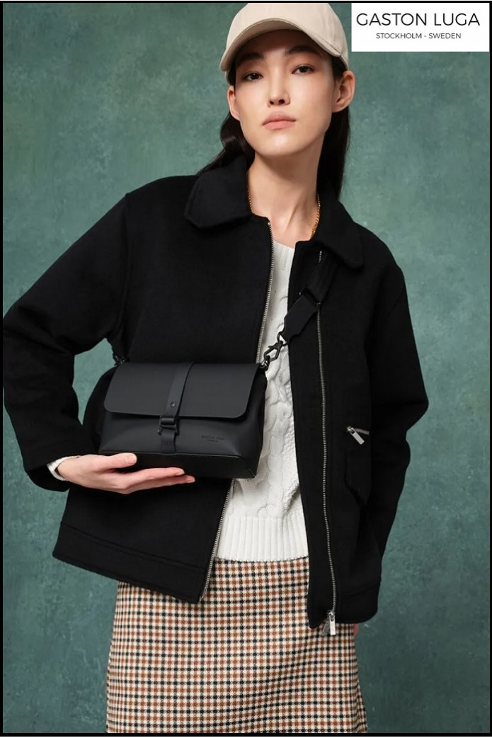 BOLSO BANDOLERA SPLÄS NEGRO GASTON LUGA