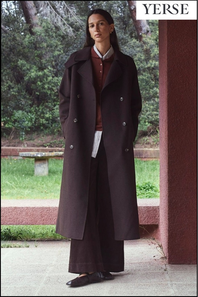 ABRIGO CHOCOLATE YERSE