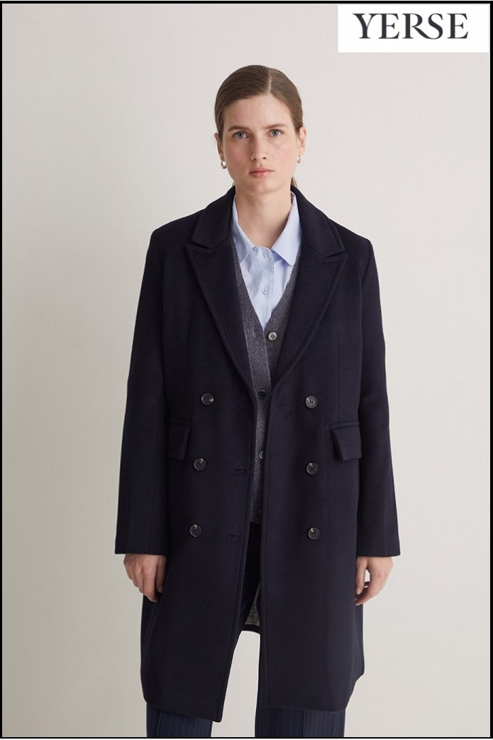 ABRIGO AZUL MARINO YERSE