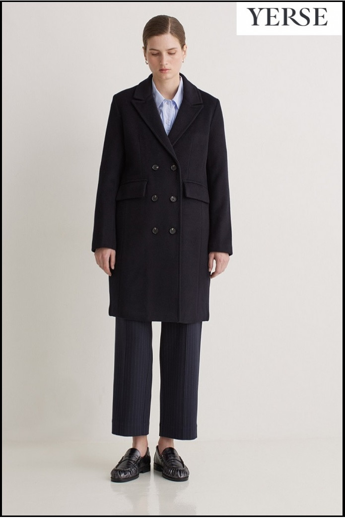 ABRIGO AZUL MARINO YERSE