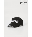 GORRA BASEBALL NEGRA LOGO BLANCO JUST CAVALLI