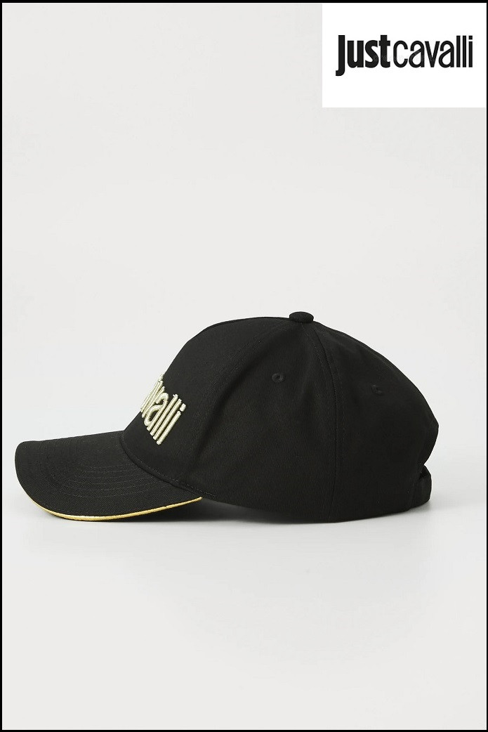 GORRA BASEBALL NEGRA LOGO DORADO JUST CAVALLI