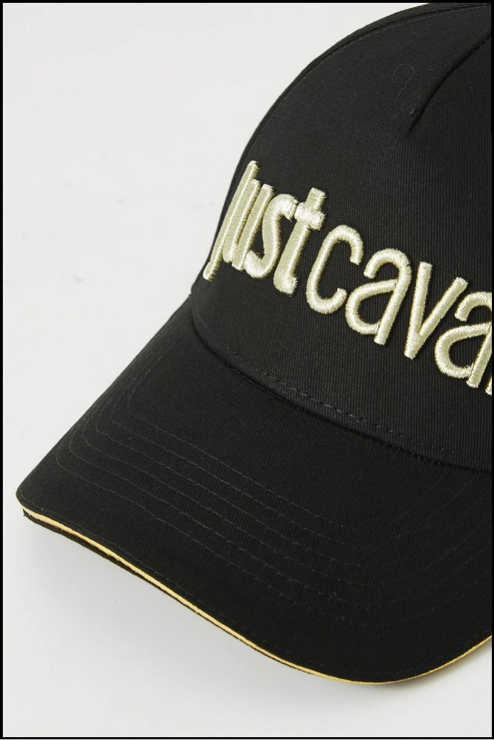 GORRA BASEBALL NEGRA LOGO DORADO JUST CAVALLI
