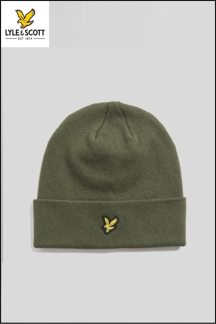 GORRO LANA MERINO VERDE OSCURO LYLE & SCOTT