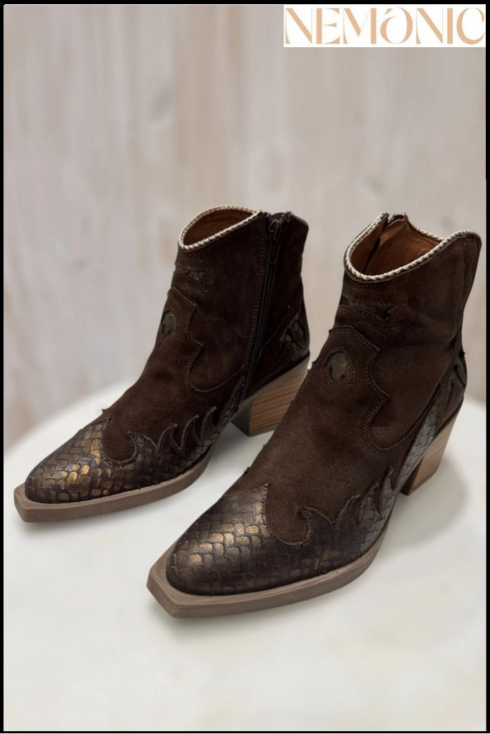 BOTA MARRÓN CHOCOLATE NEMONIC