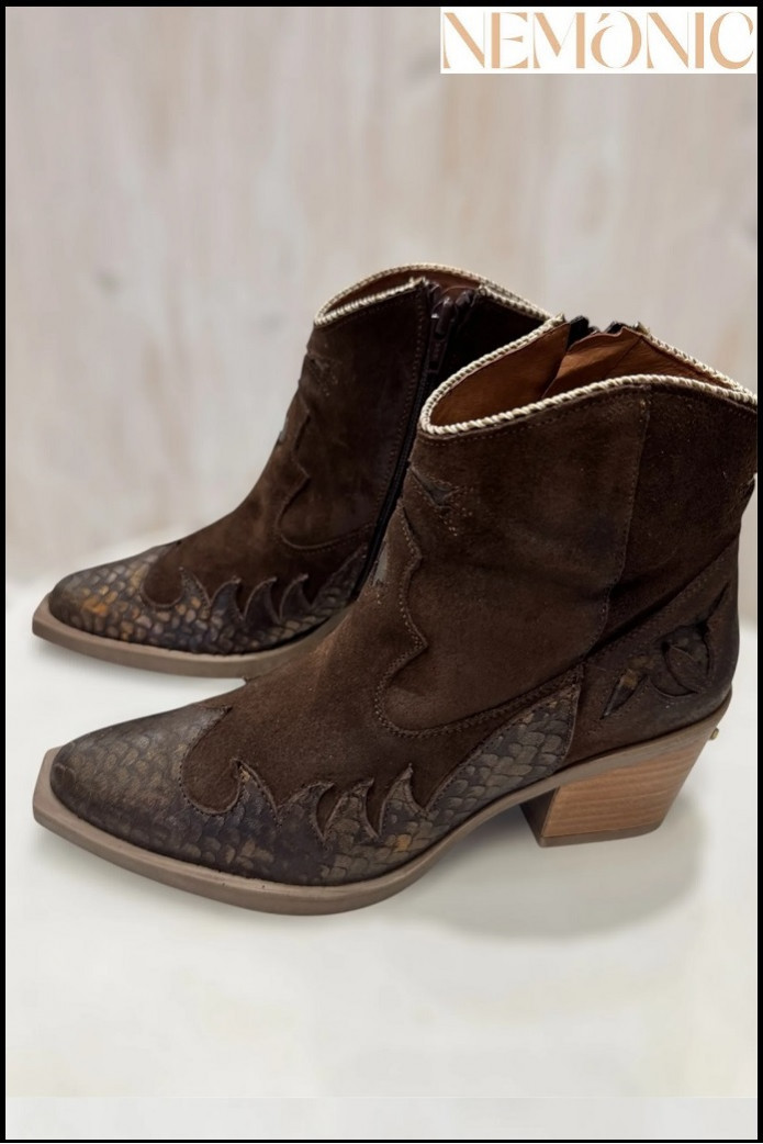 BOTA MARRÓN CHOCOLATE NEMONIC