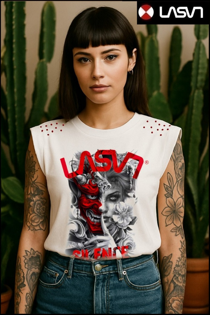 CAMISETA DE MUJER SILENCE BLANCO LA SAL