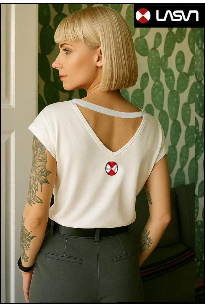 CAMISETA DE MUJER LARGE BLANCO LA SAL
