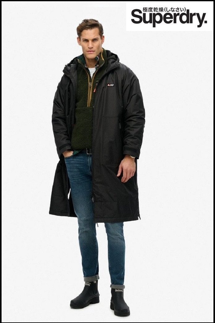 PARKA NEGRA SUPERDRY