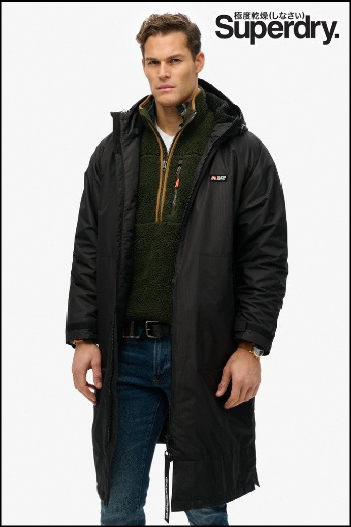 PARKA NEGRA SUPERDRY