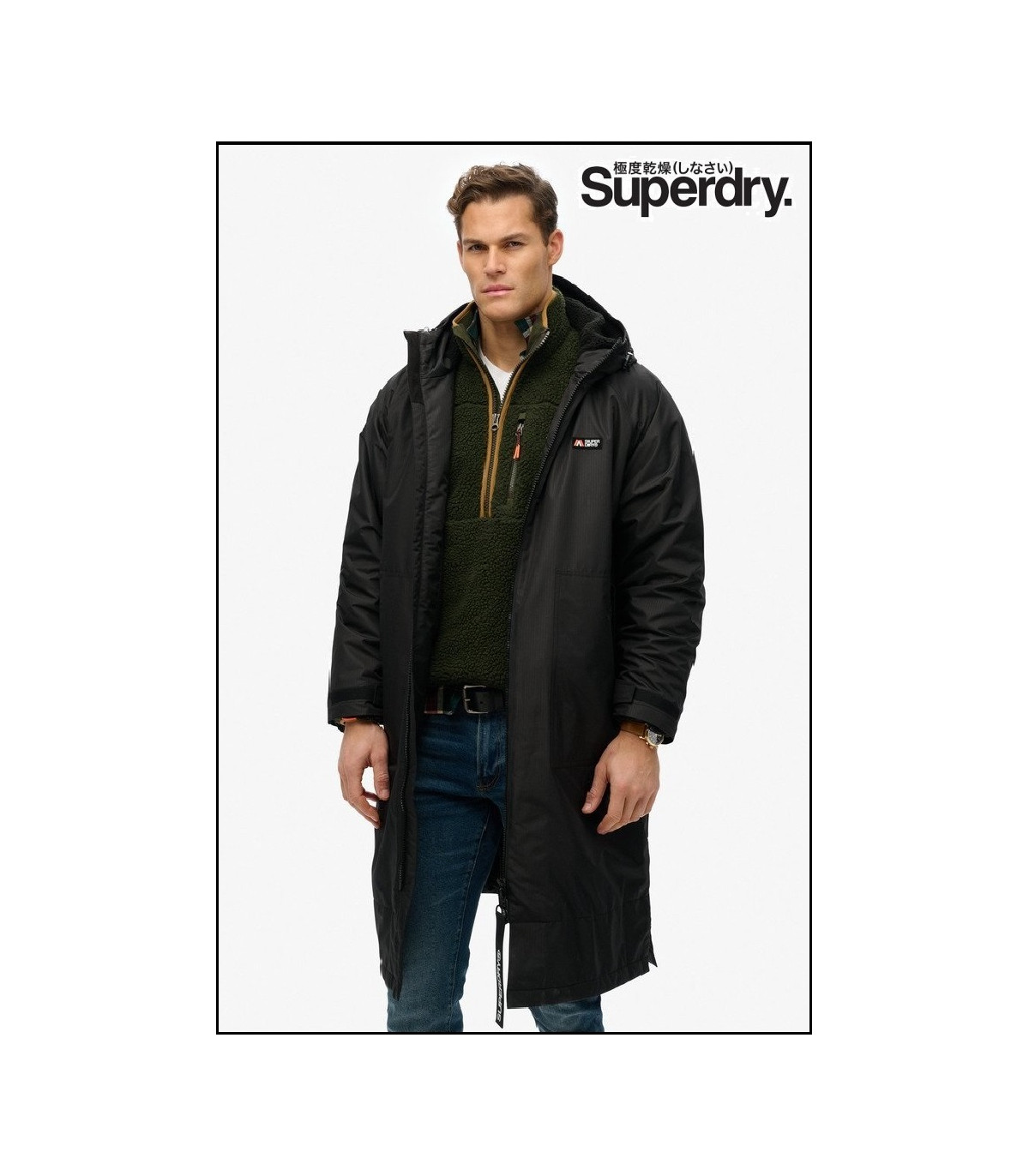 PARKA NEGRA SUPERDRY