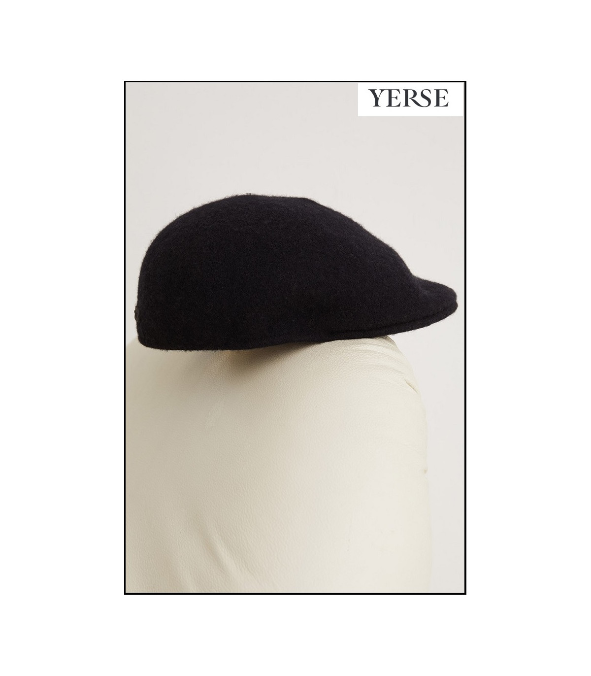 BOINA CON LANA FINA NEGRA YERSE