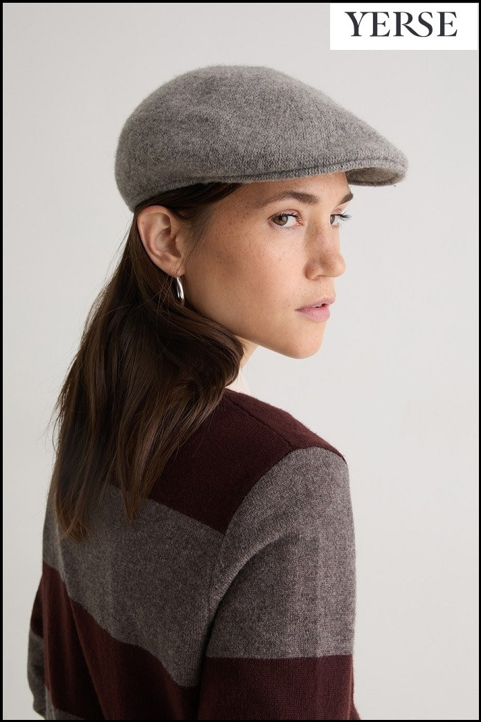 BOINA CON LANA GRIS YERSE