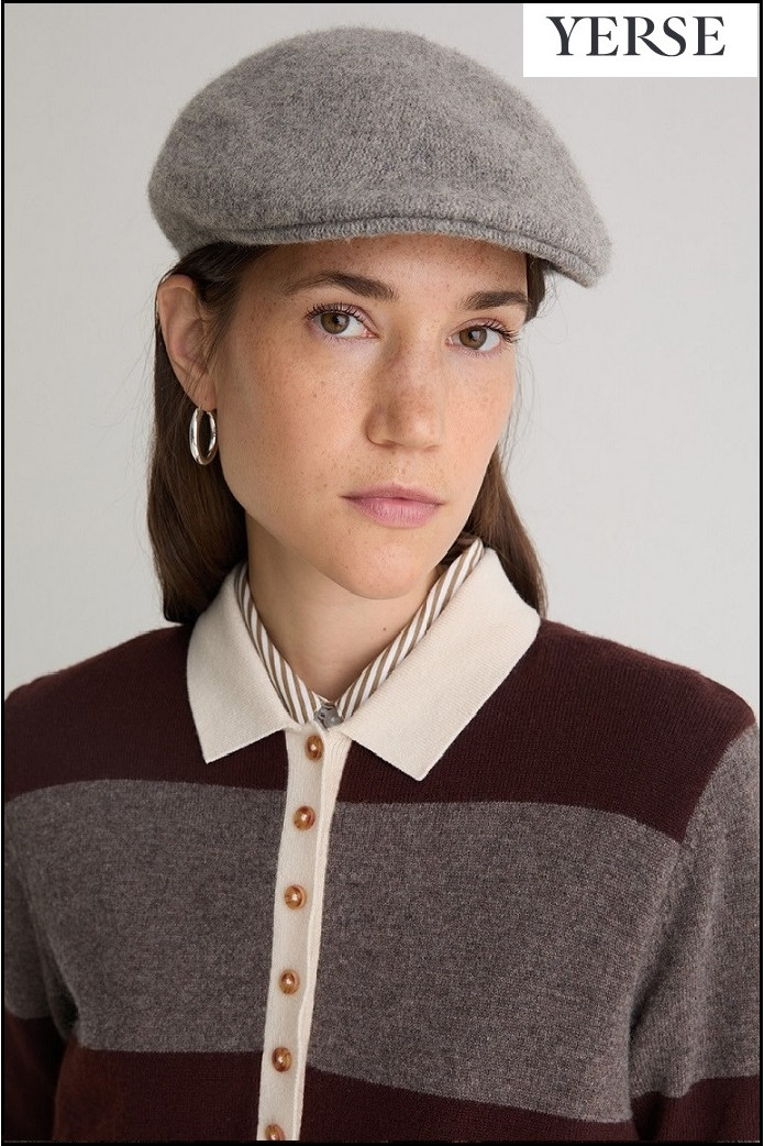 BOINA CON LANA GRIS YERSE