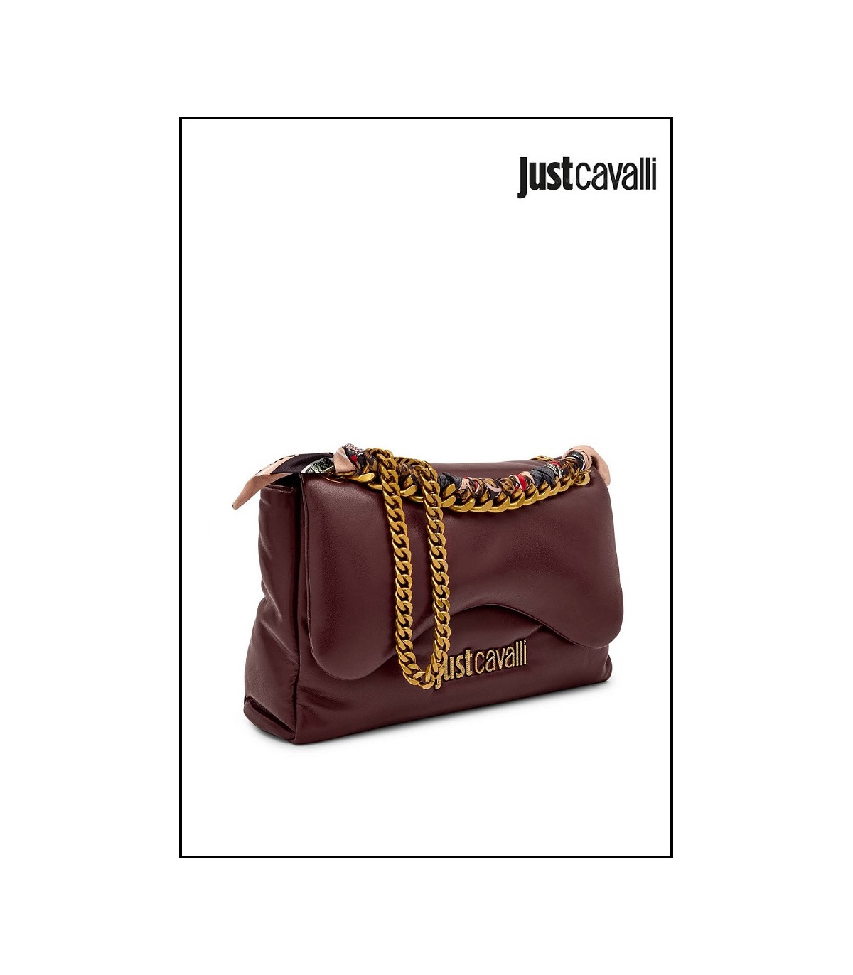 BOLSO FOULARD BURDEOS JUST CAVALLI