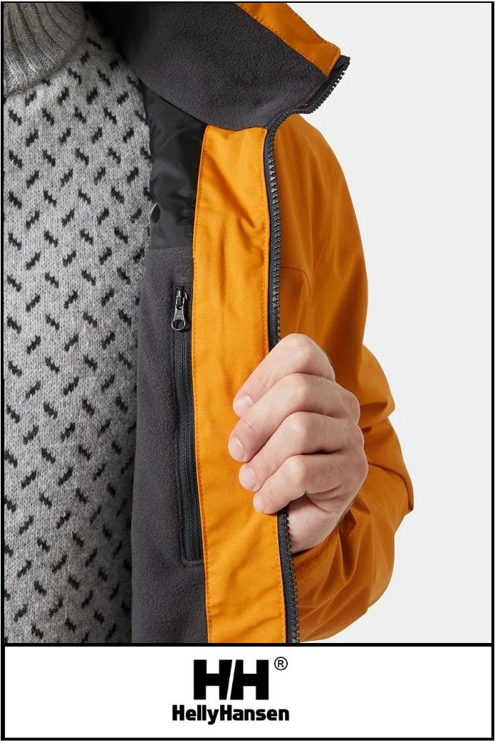 CREW MIDLAYER 2.0 MUSTARD JACKET HELLY HANSEN