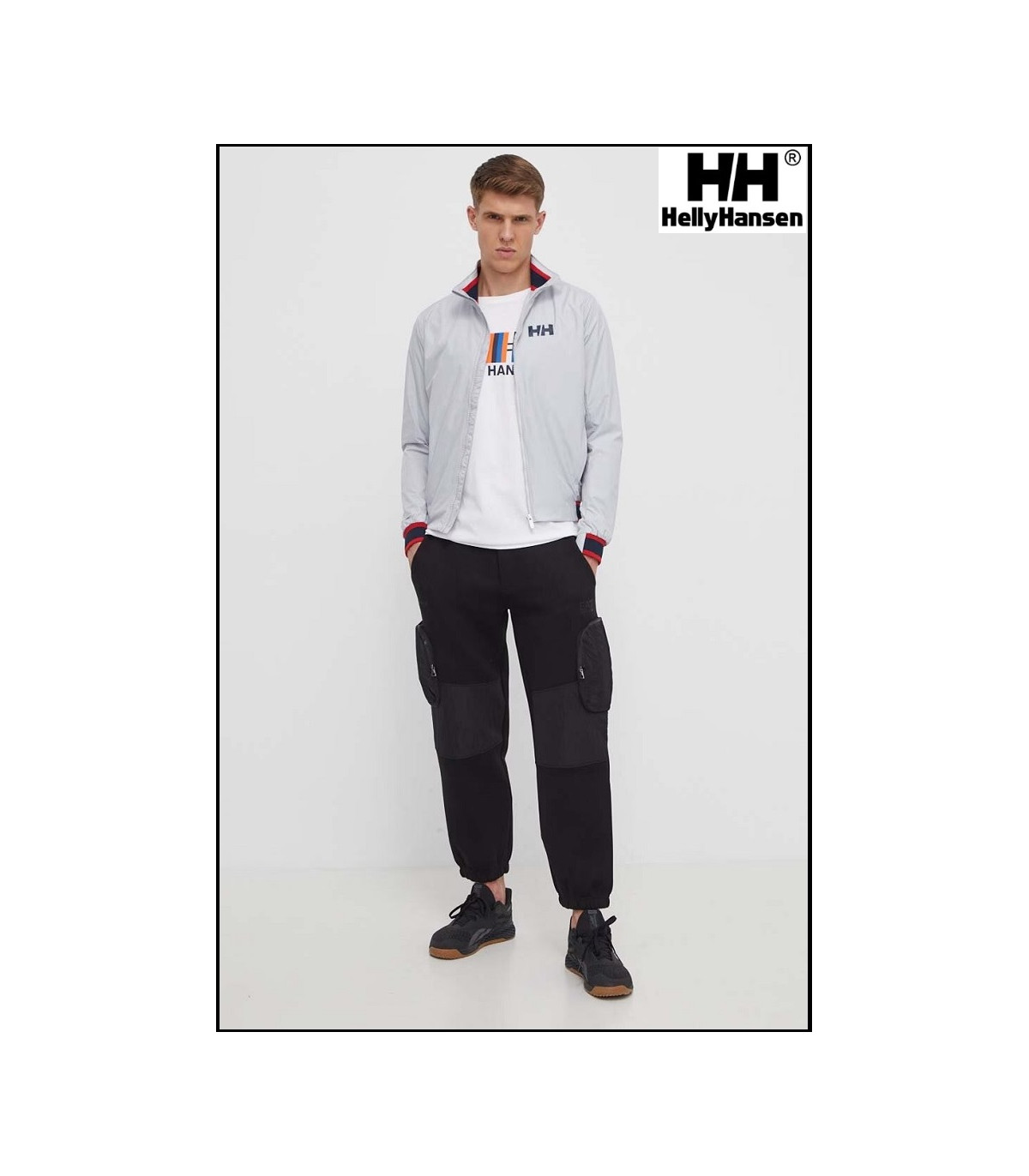 SALT WINDBREAKER JACKET GREY HELLY HANSEN
