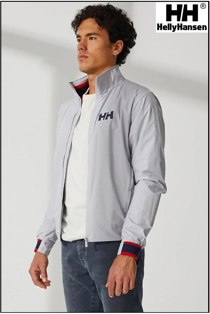 SALT WINDBREAKER JACKET GREY HELLY HANSEN
