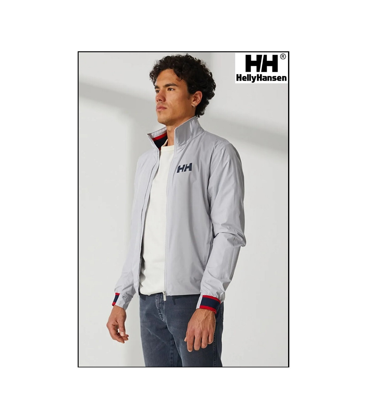 SALT WINDBREAKER JACKET GREY HELLY HANSEN