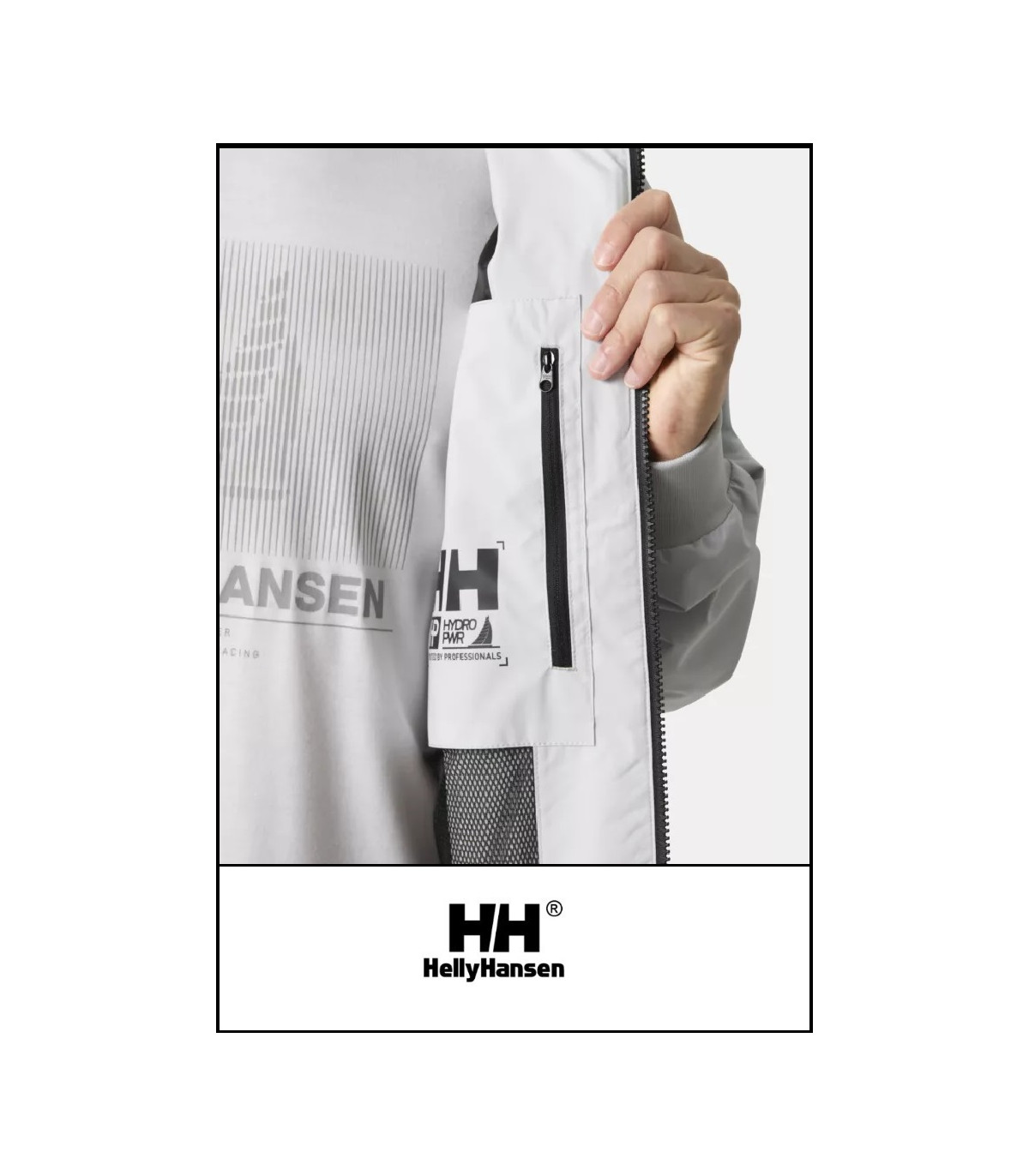 HP RACING BOMBER JACKET GRIS 3.0 HELLY HANSEN