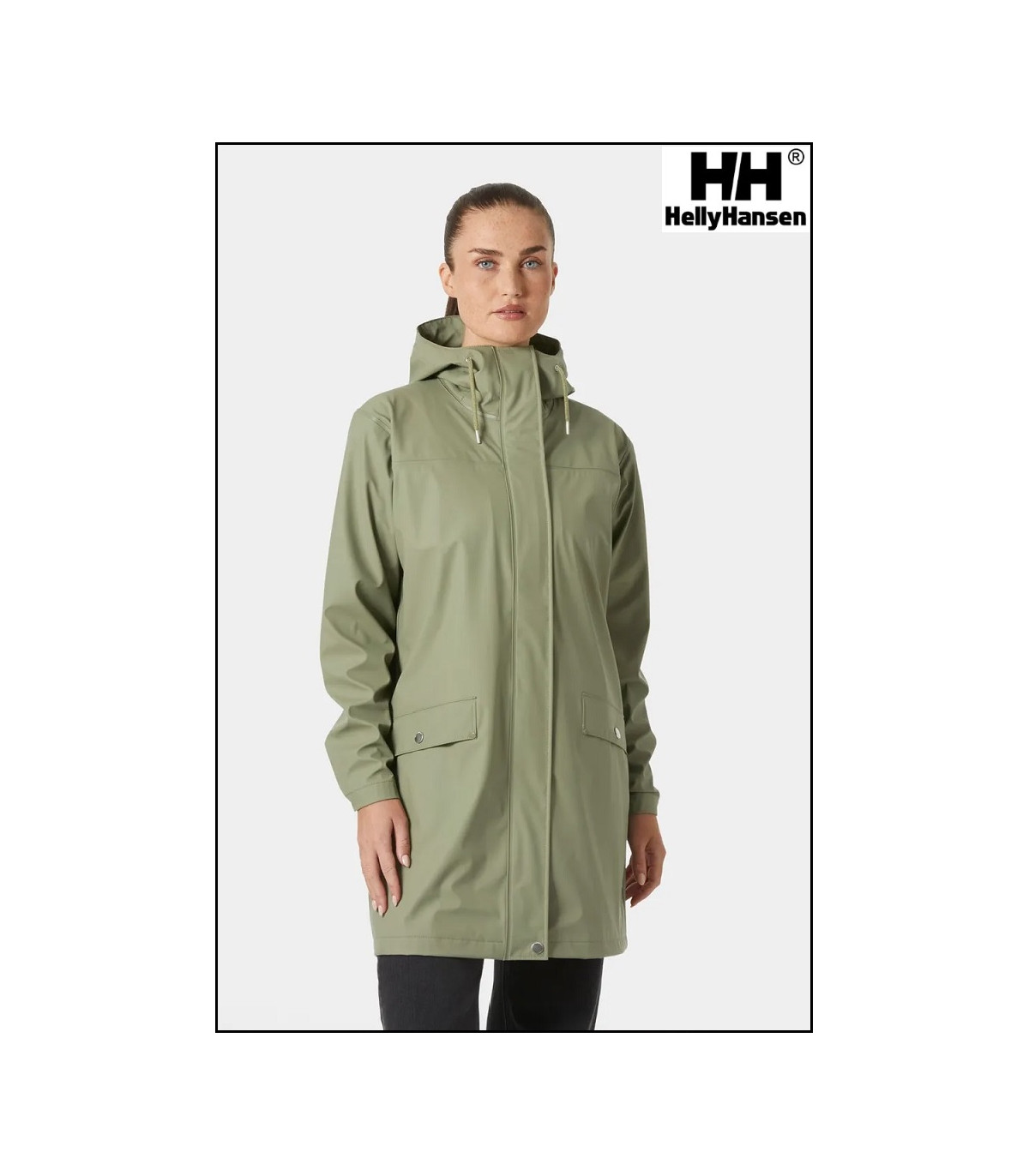 IMPERMEABLE VERDE MOSS MUJER HELLY HANSEN