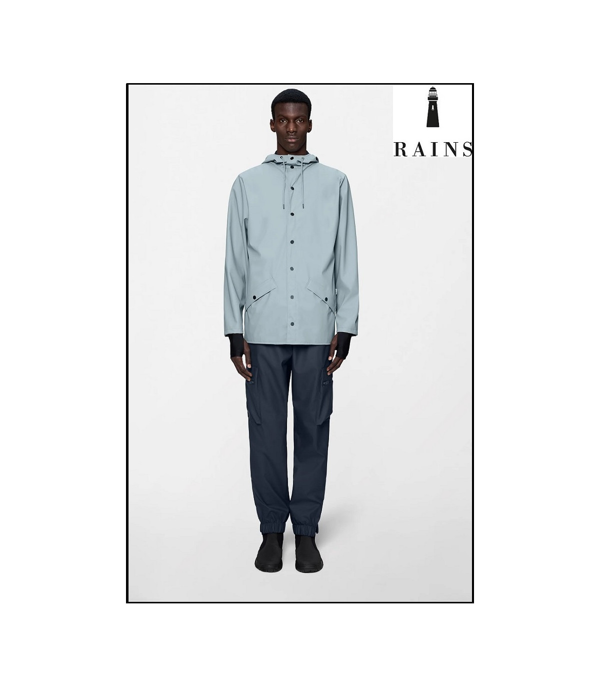 CHAQUETA-IMPERMEABLE UNISEX CORTA POOL RAINS