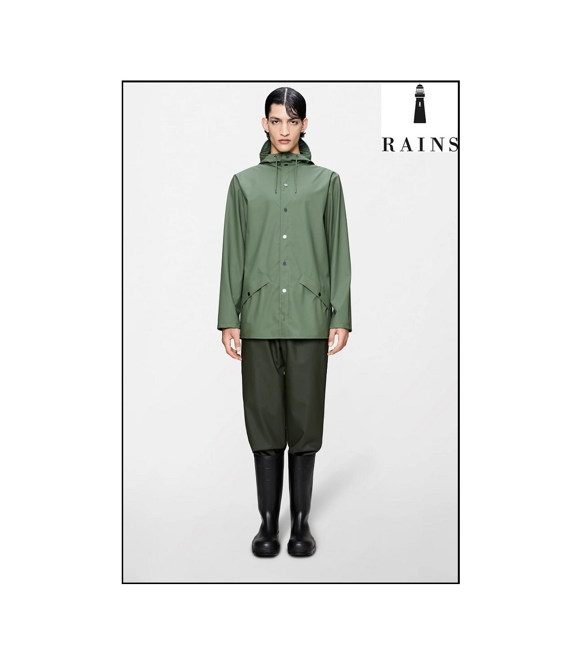 CHAQUETA-IMPERMEABLE UNISEX CORTA WELL RAINS