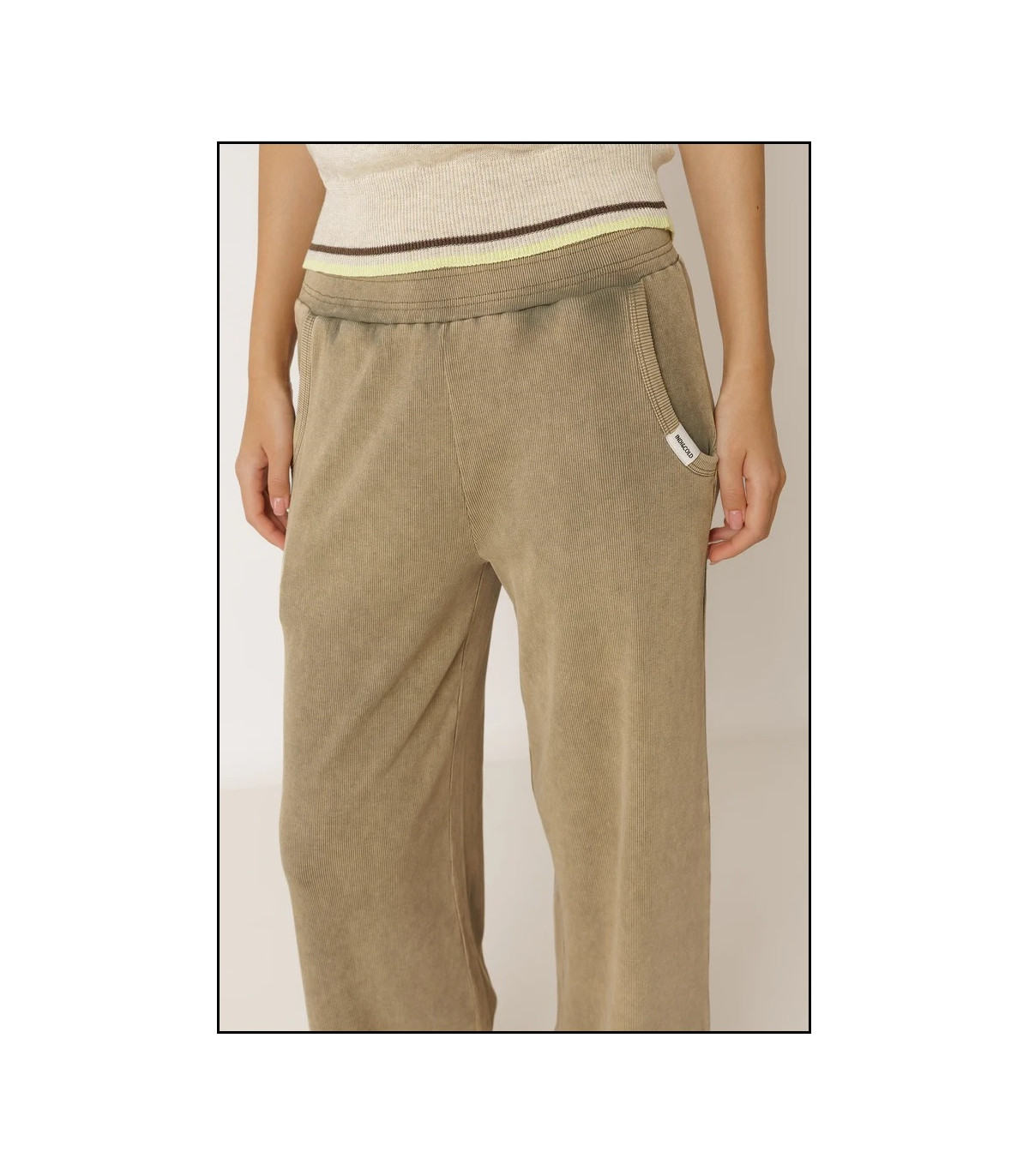 PANTALÓN AMPLIO RIB INDI&COLD